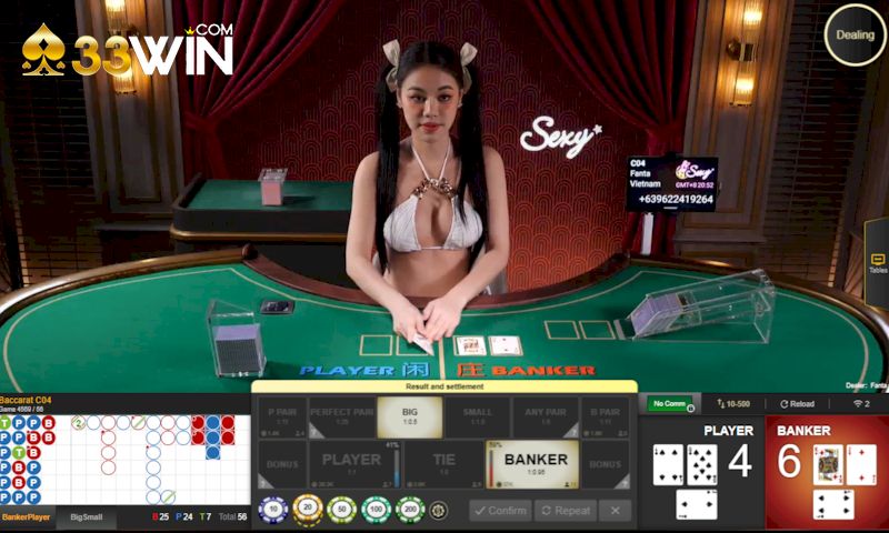 Giới thiệu game bài Baccarat tại hệ thống 33Win