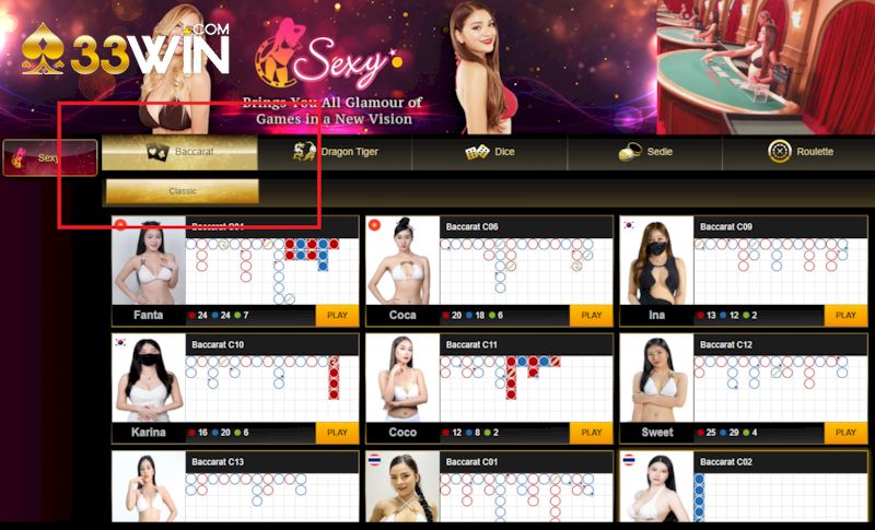 Hướng dẫn tường tận về quy trình chơi Baccarat tại 33Win